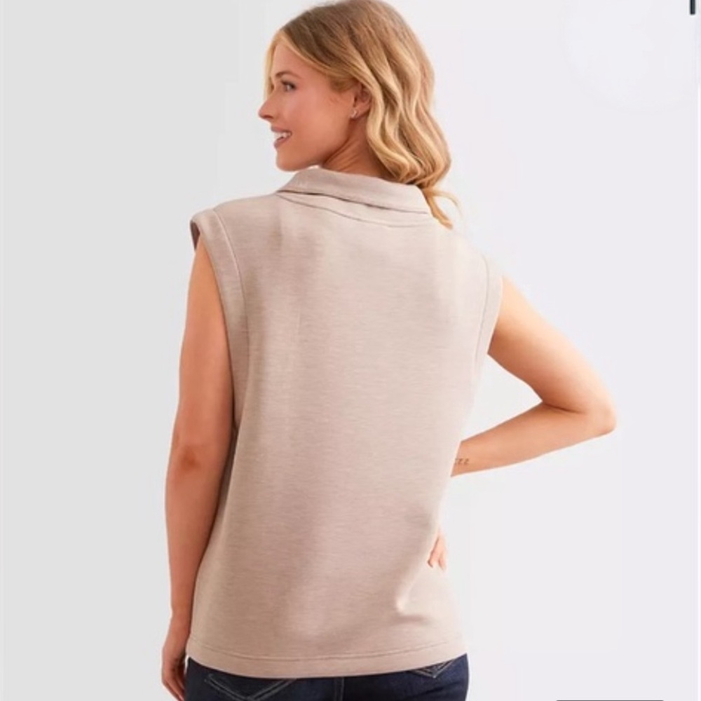 NWT Varley Magnolia Sleeveless Half-Zip Pullover - Picture 4 of 9